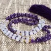 Mala yoga méditation lune-améthyste