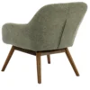 Malmo-fauteuil en bois patiné noyer et tissu trendy sauge