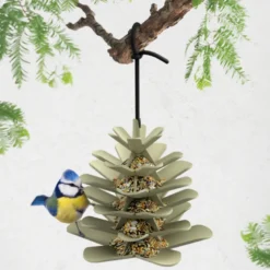 Mangeoire à oiseaux recyclée