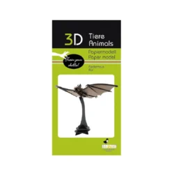 Maquette 3d en papier chauve-souris
