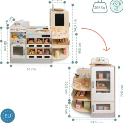 Marchande enfant fast food machine café