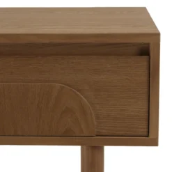 Mario - console couleur naturelle 2 tiroirs décor motif arrondi