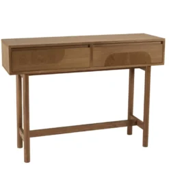 Mario - console couleur naturelle 2 tiroirs décor motif arrondi