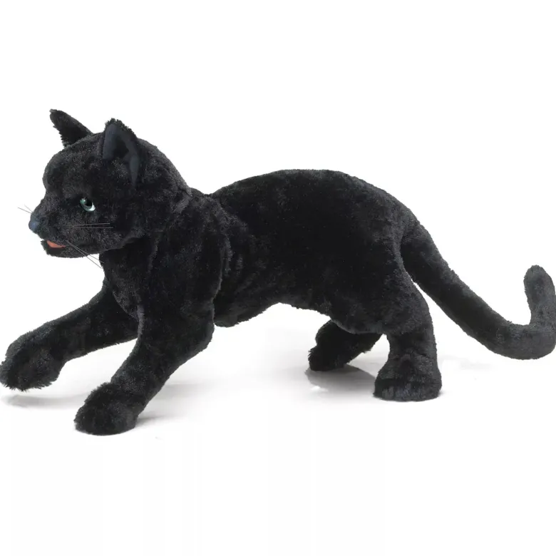 Marionnette à main chat noir