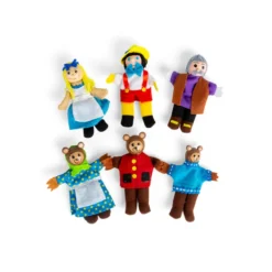 6 marionnettes à doigts boucle d'or