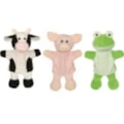 Marionnettes vache cochon grenouille