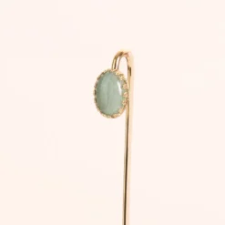 Marque-page doré – aventurine verte