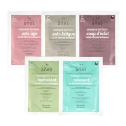 Masque coup d'éclat en tissu au lait d'ânesse bio