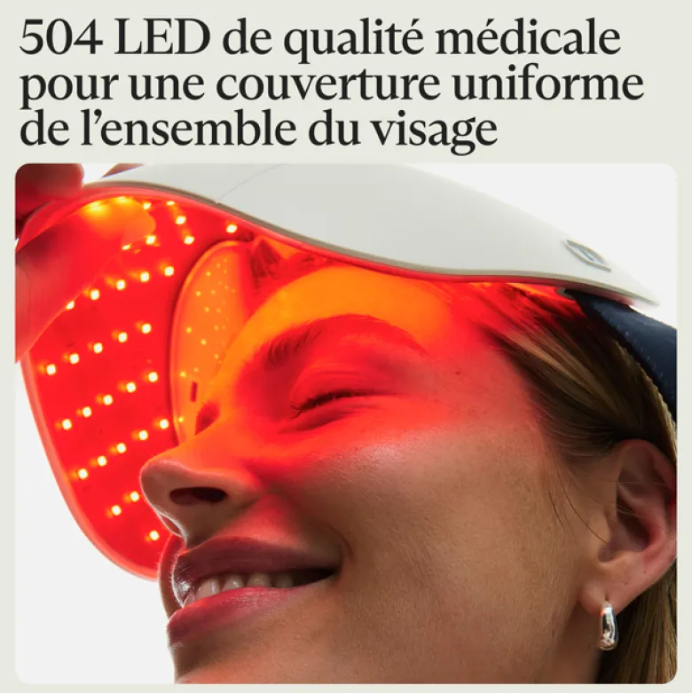 Masque Led Theraface Glo soin du visage anti-âge réduction des rides Theraface