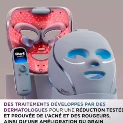 Masque LED visage CryoGlow Shark avec rafraîchissement du contour des yeux