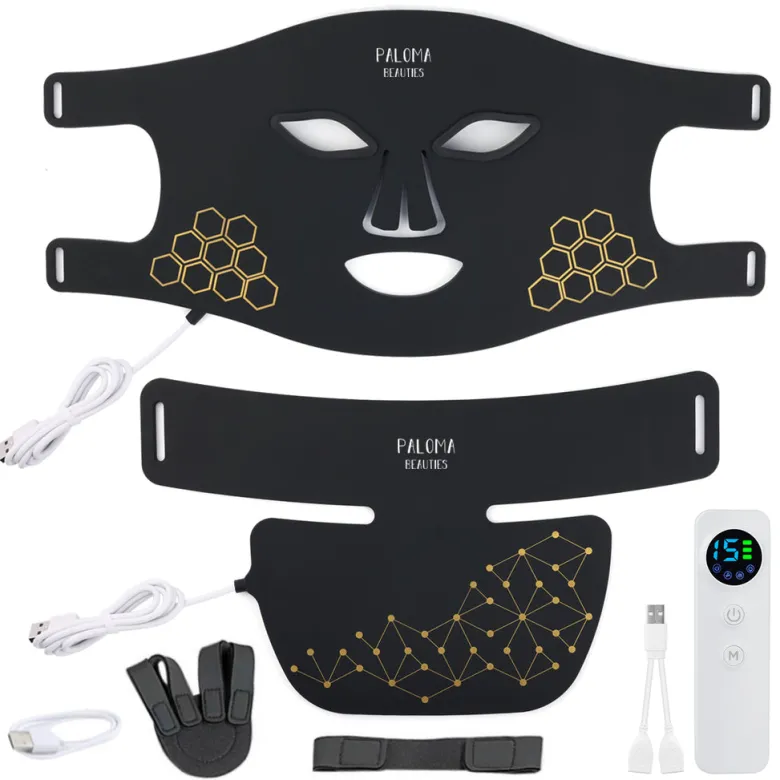 Masque led visage et cou luminotherapie