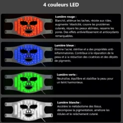 Masque led visage luminotherapie