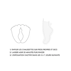 Masque pieds chaussettes - exfoliant