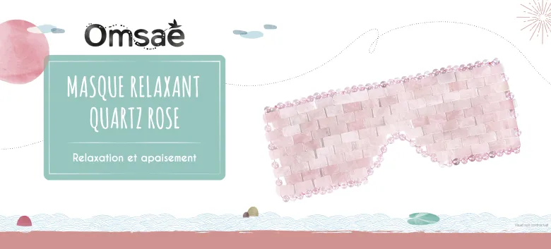 Masque relaxant yeux quartz rose