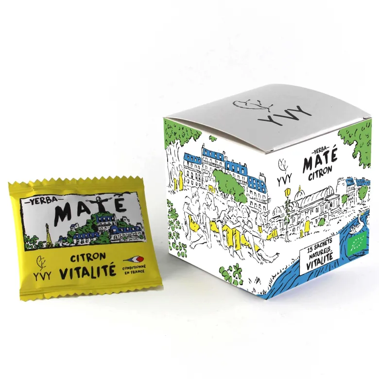Maté citron bio - 15 sachets naturels