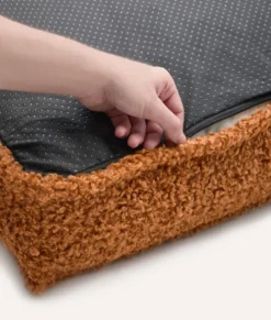 Matelas en effet bouclette l- moutarde