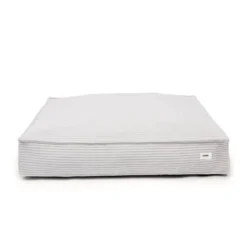 Matelas en velours côtelé l - blanc