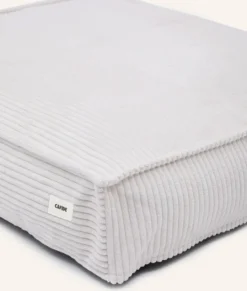 Matelas en velours côtelé m - blanc