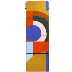 Matelas pliable multicolore