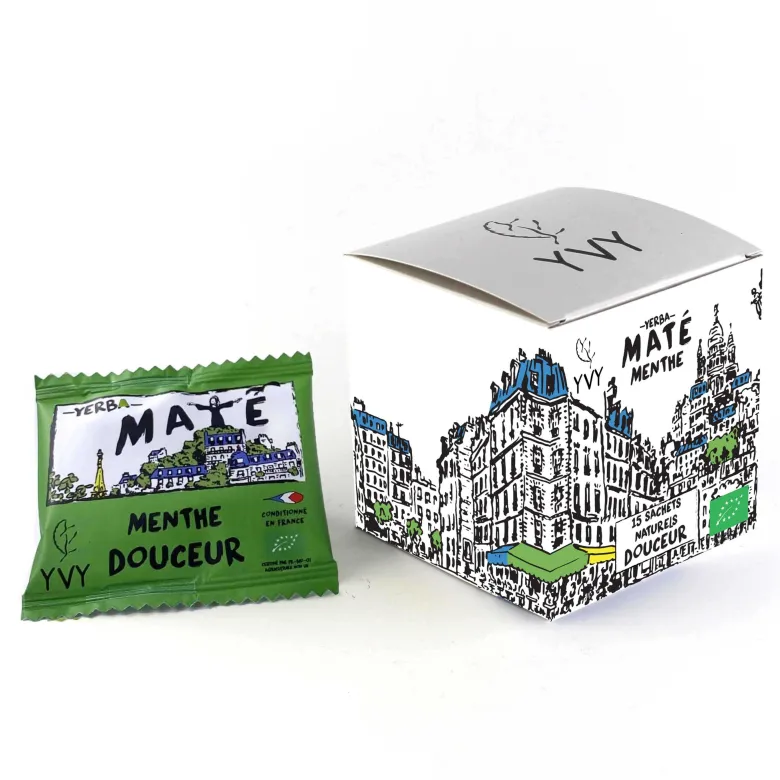 Maté menthe bio - 15 sachets naturels