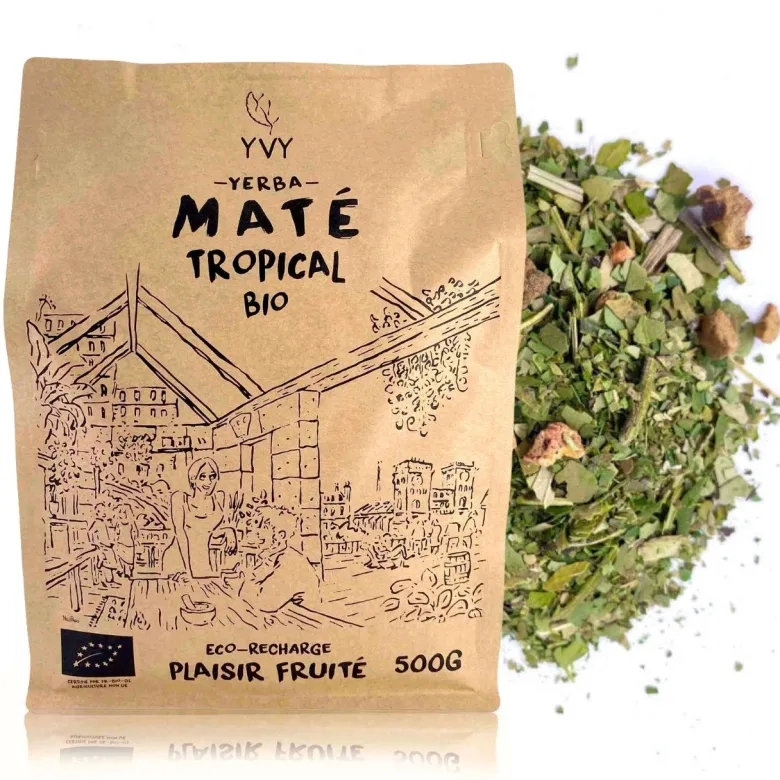 Maté tropical bio - eco recharge 500g