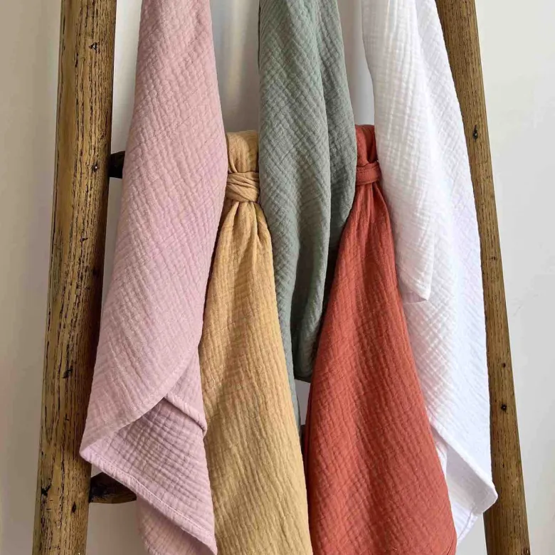 Maxi Lange en Gaze de Coton, Collection Jeanne : L'Essentiel Doux et Tendance pour Bébé