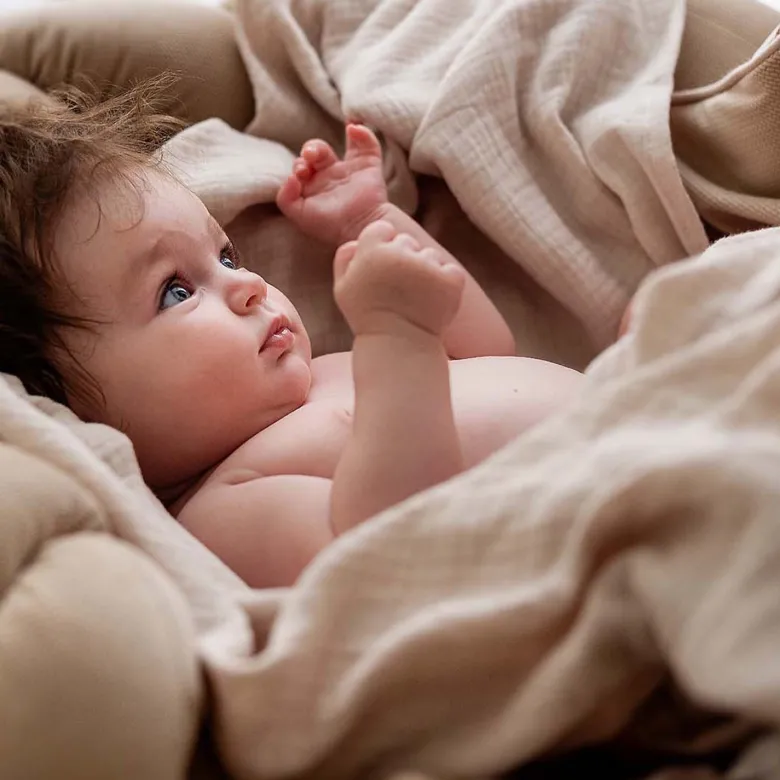 Maxi Lange en Gaze de Coton, Collection Jeanne : L'Essentiel Doux et Tendance pour Bébé