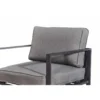 Memphis salon de jardin en aluminium gris