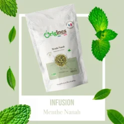 Menthe nanah - infusion bio plante naturelle - sachet 20g