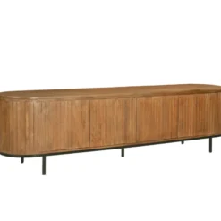 Menton-meuble tv 210 cm en bois massif