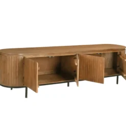 Menton-meuble tv 210 cm en bois massif