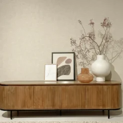 Menton-meuble tv 210 cm en bois massif