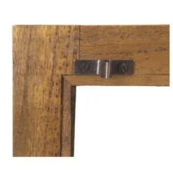 Meuble à clés bronze bois marron -