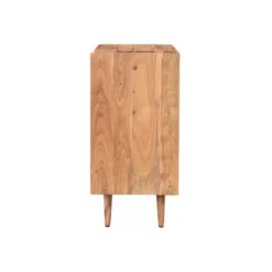 Meuble de rangement vinyles en bois massif l65 cm virgile