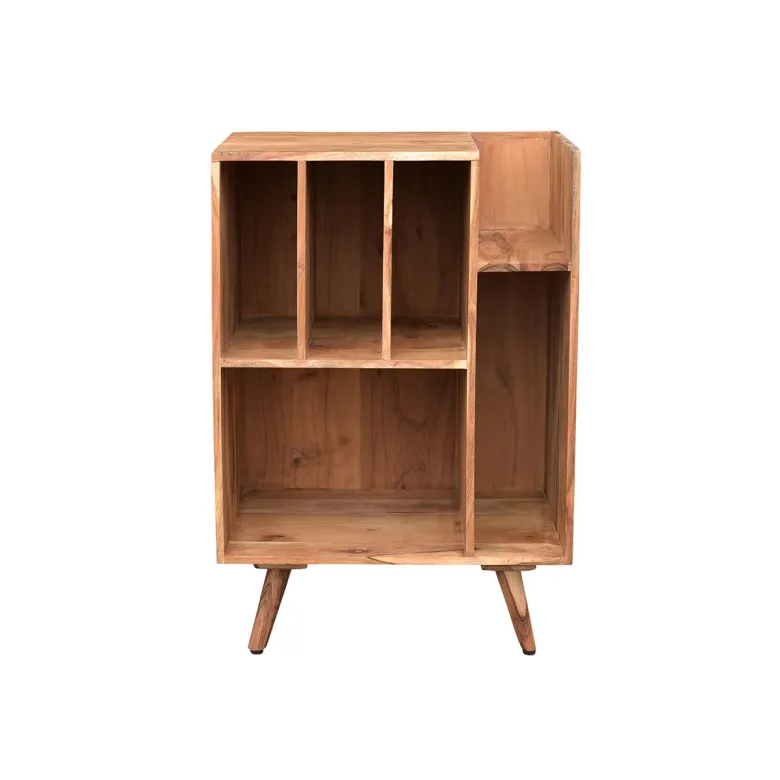 Meuble de rangement vinyles en bois massif l65 cm virgile
