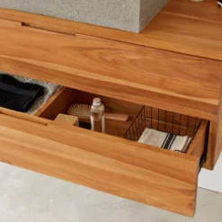 Meuble de salle de bain bois de teck