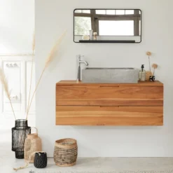 Meuble de salle de bain bois de teck