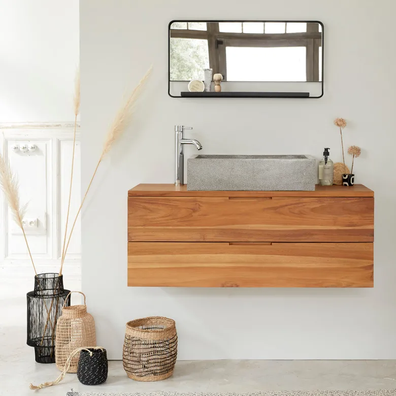 Meuble de salle de bain bois de teck
