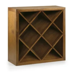Meuble rangement bouteilles bois marron