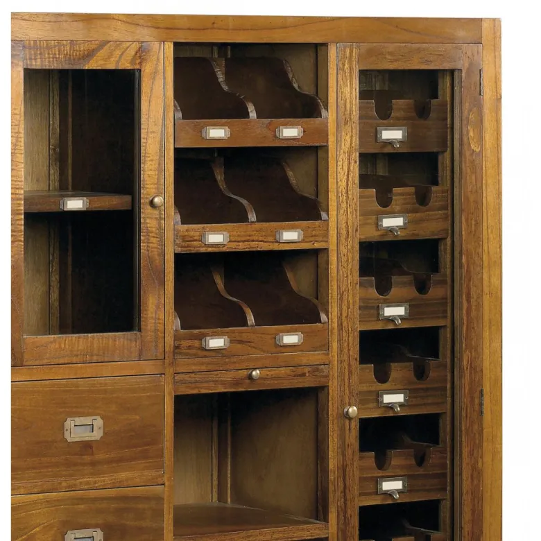 Meuble rangement bouteilles 7 tiroirs