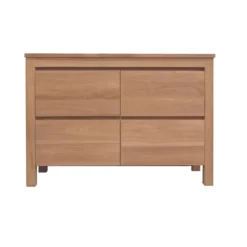Meuble sdb en teck massif 120 cm varedo