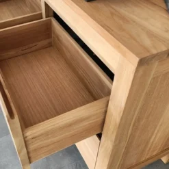 Meuble sdb en teck massif 140 cm varedo