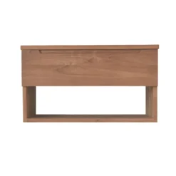 Meuble sdb teck massif 80 cm khartane