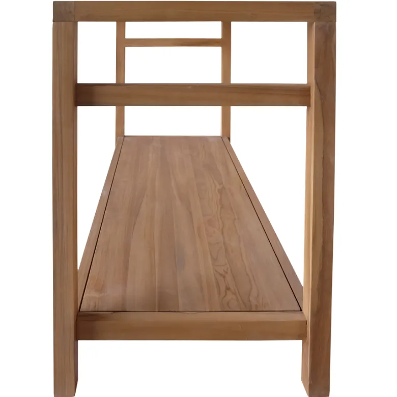 Meuble sous vasque en teck massif 120cm dewi
