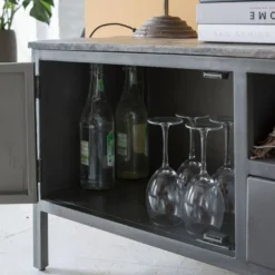Meuble tv industriel, style casier