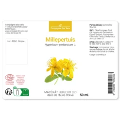 Millepertuis - macérât huileux bio - 50ml - flacon en verre