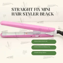 Mini lisseur à cheveux go & glide rose