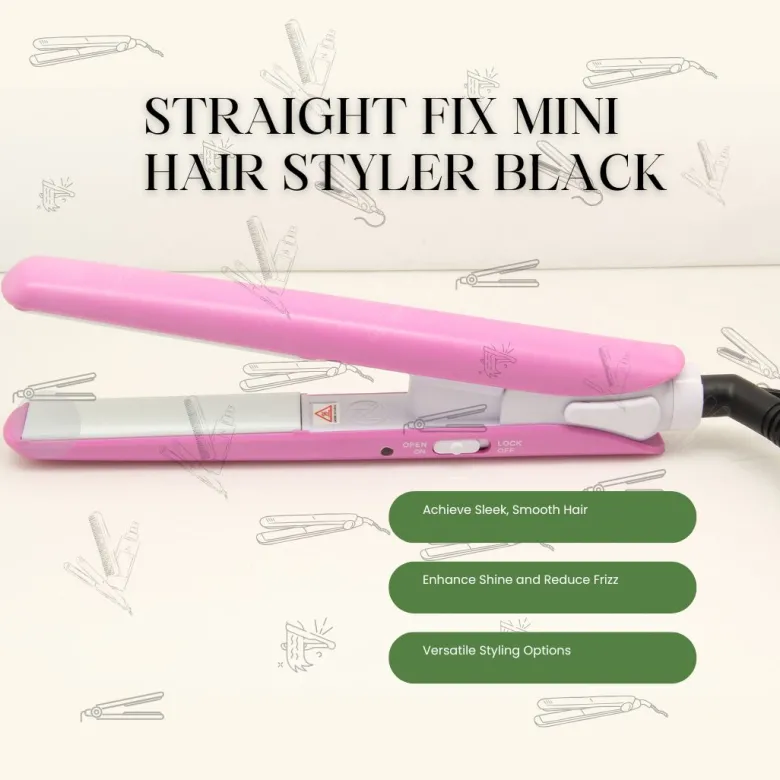 Mini lisseur à cheveux go & glide rose