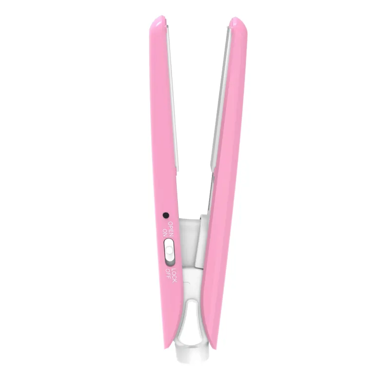 Mini lisseur à cheveux go & glide rose