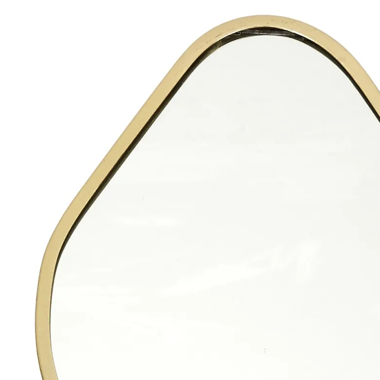 Miroir contour déco doré losange